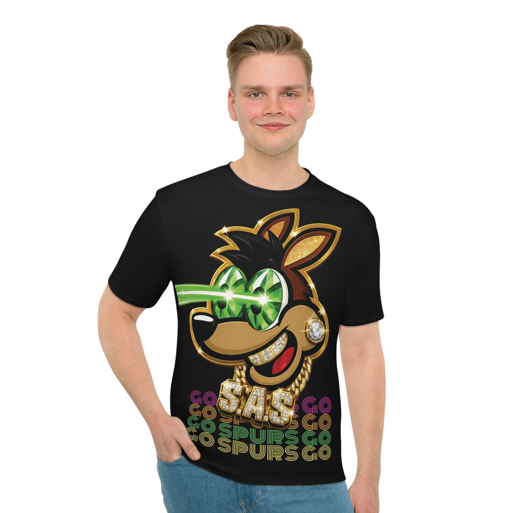 Spurs Go Mascot Graphic T‑Shirt