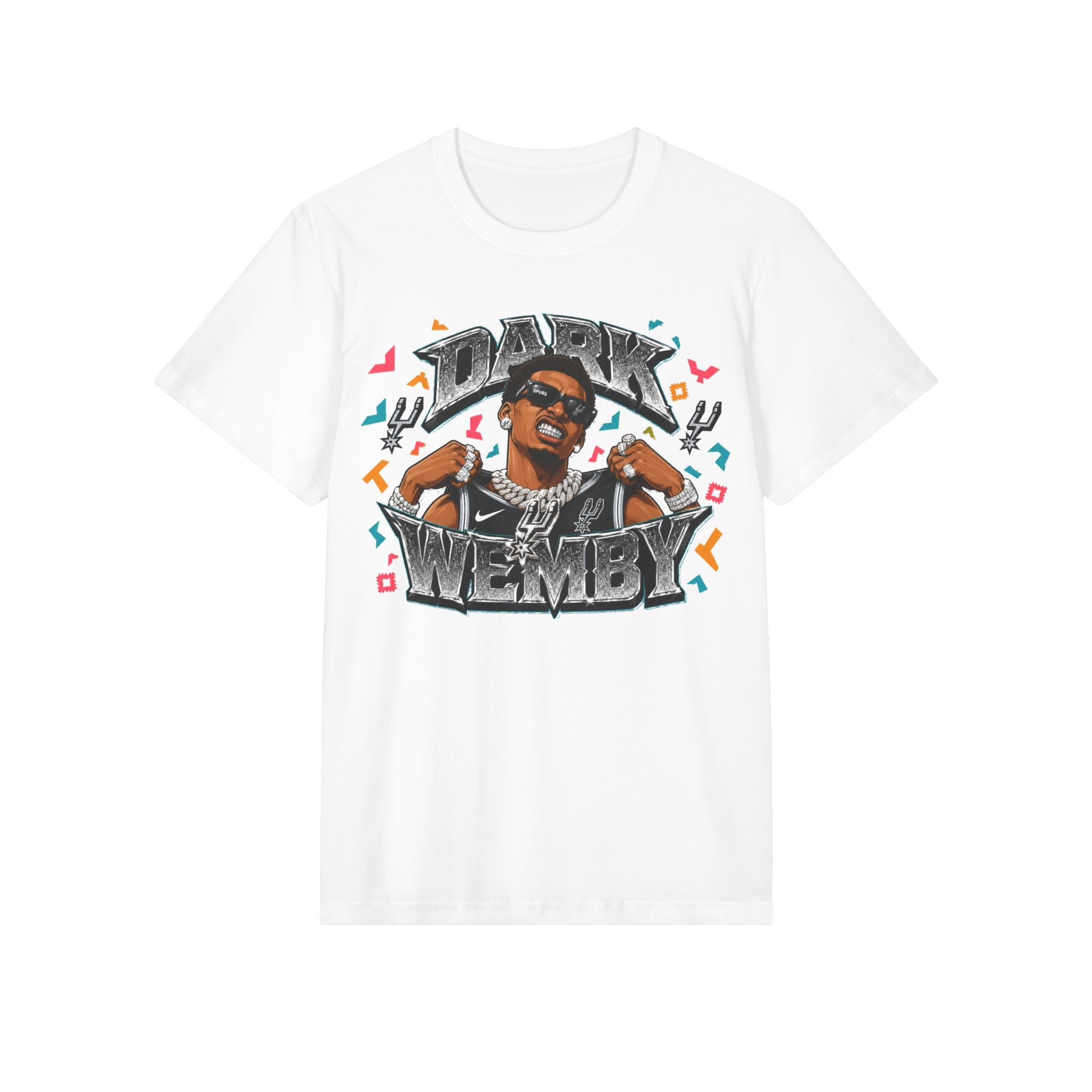 Dark Wemby Graphic T-Shirt — Retro Hip-Hop Illustration Tee