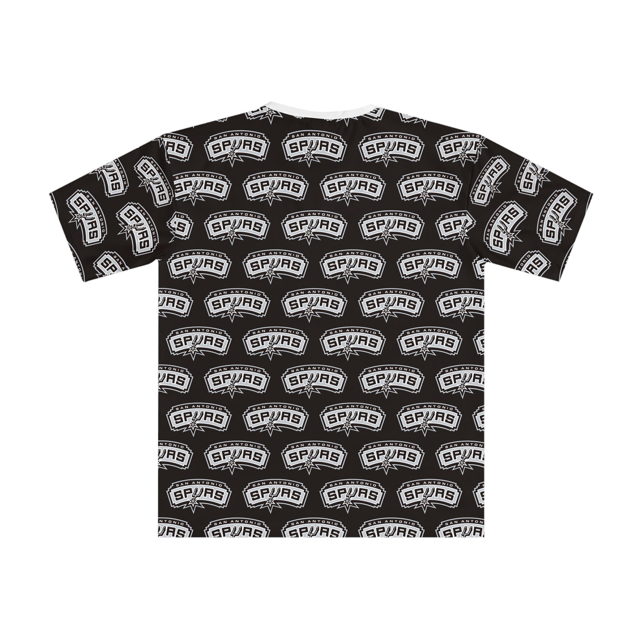 Spurs Cartoon Mascot All-Over Print Tee — Men's Graphic T-Shirt