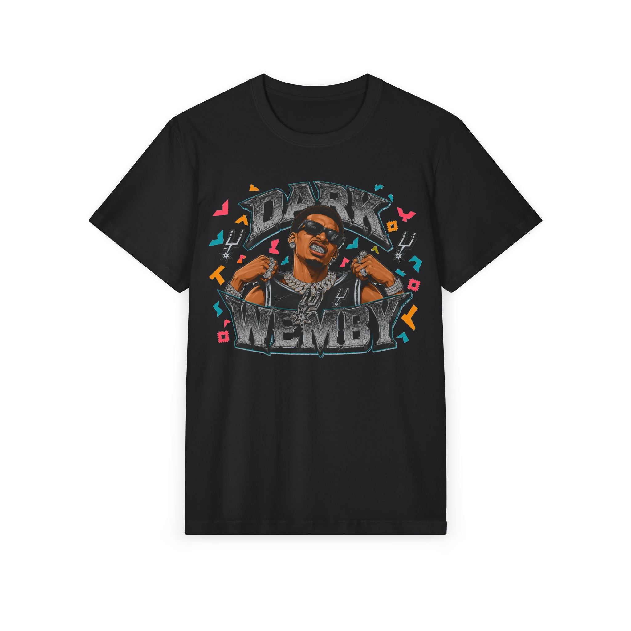 Dark Wemby Graphic T-Shirt — Retro Hip-Hop Illustration Tee
