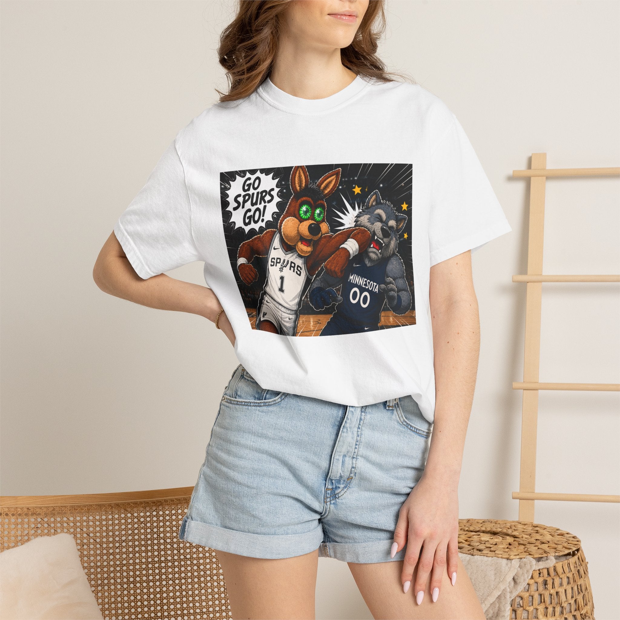 Friendly Elbow — "Go Spurs Go" Graphic Tee