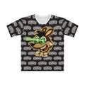 Spurs Cartoon Mascot All-Over Print Tee — Men's Graphic T-Shirt
