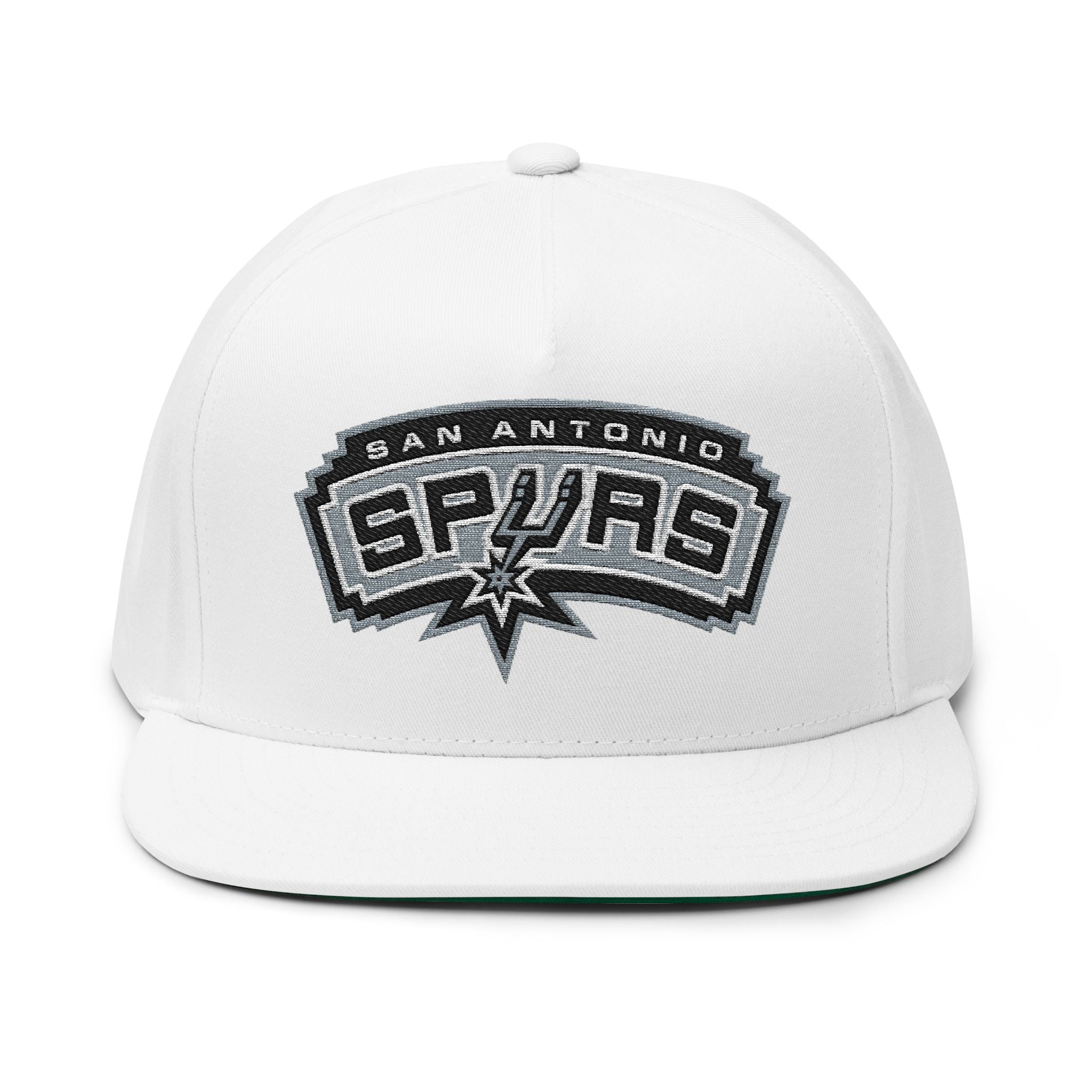Flat Bill Cap — Embroidered Surfing Dog Logo Snapback