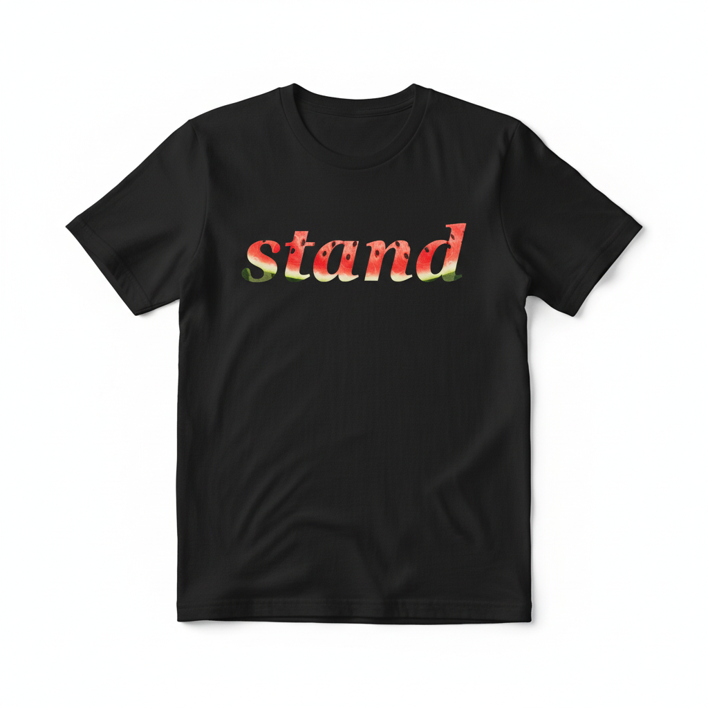 Black t-shirt mockup